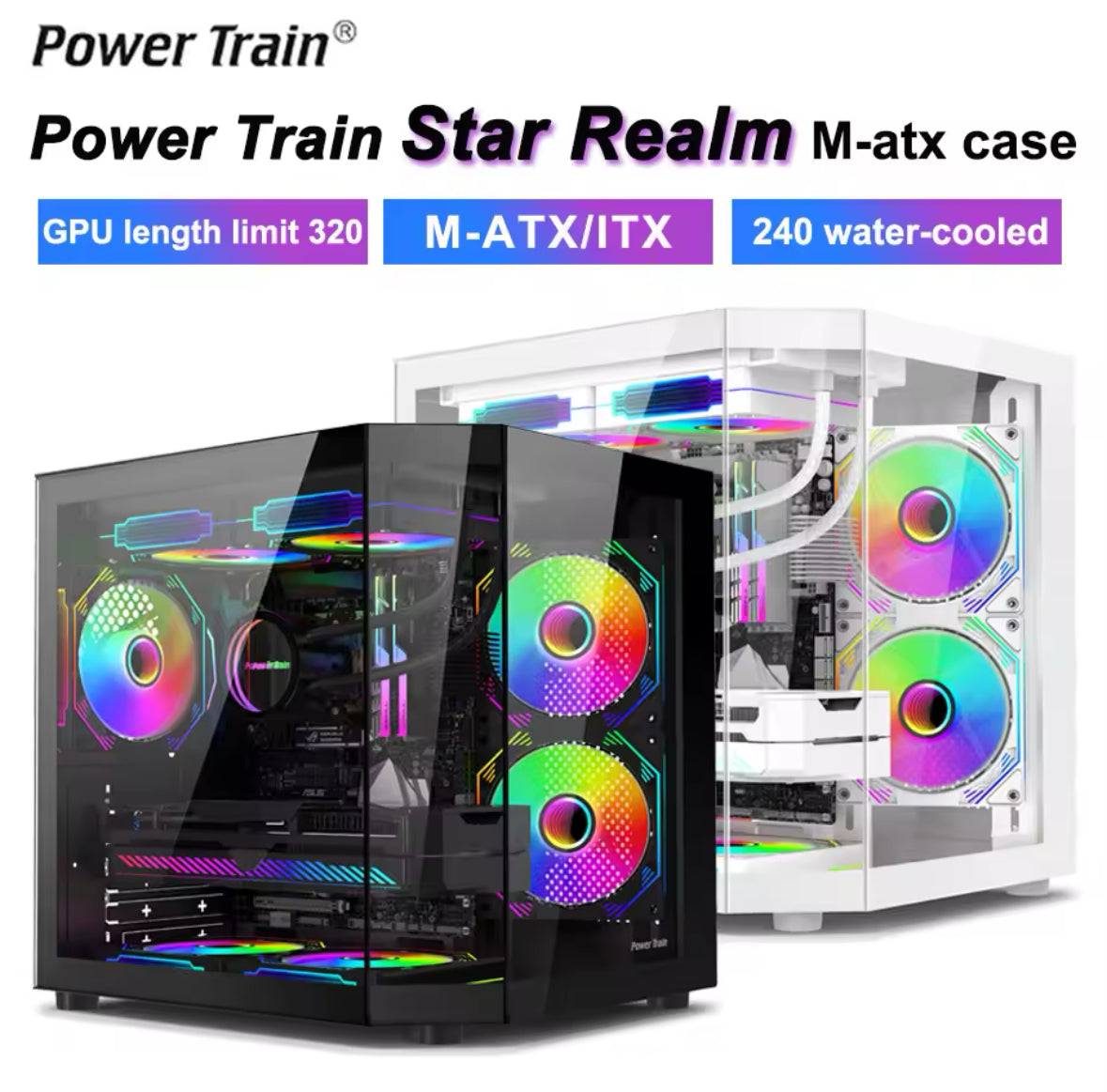 XCL PREMIUM- Dual Chamber Fishtank Case mATX