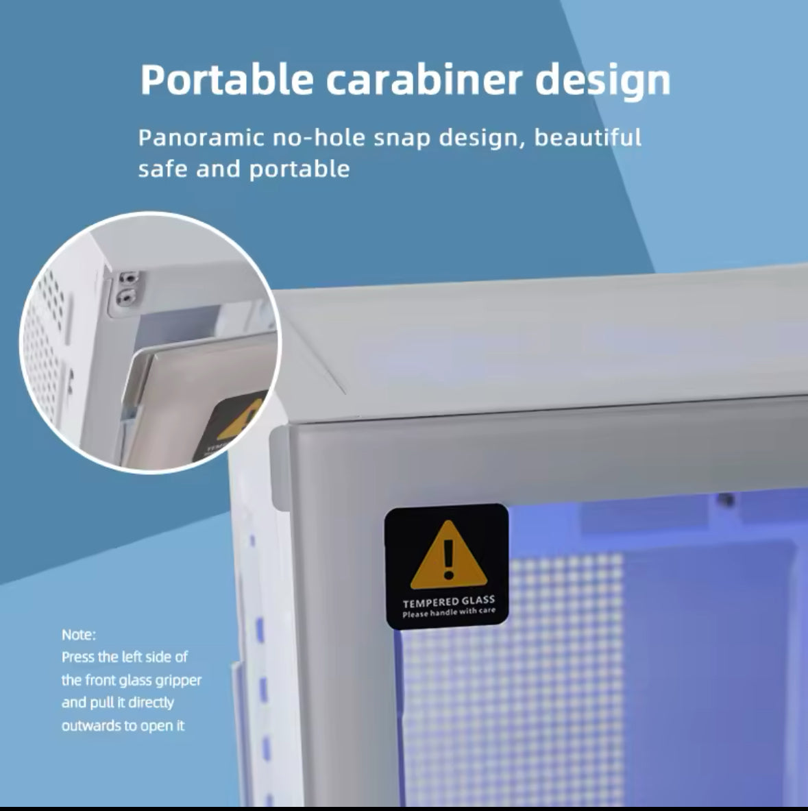 XCL PREMIUM- White Fishtank Style ATX Case