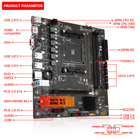 Machinist B450 Motherboard