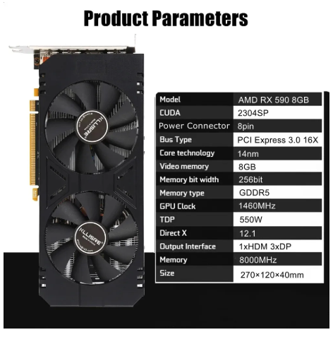 AMD RADEON RX590 8GB - Dual